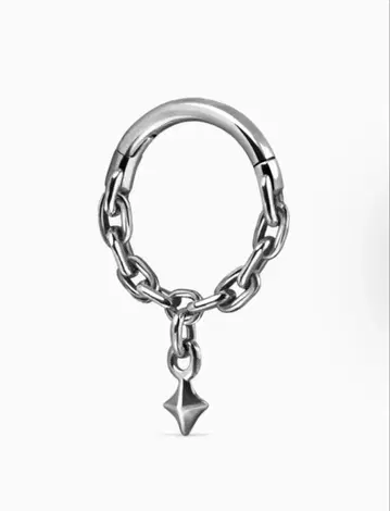 Ask & embla 클릭커 귀걸이 한쪽 실버