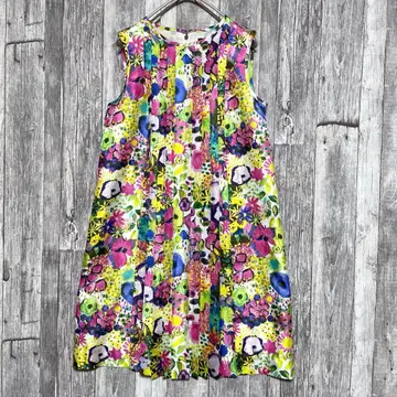 투 비 시크 [ 새상품급 ] 다색 플라워 프린트 슬리브리스 원피스