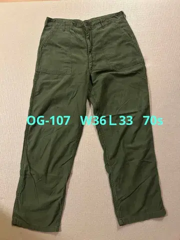 미군 베이커 팬츠 OG-107 70s