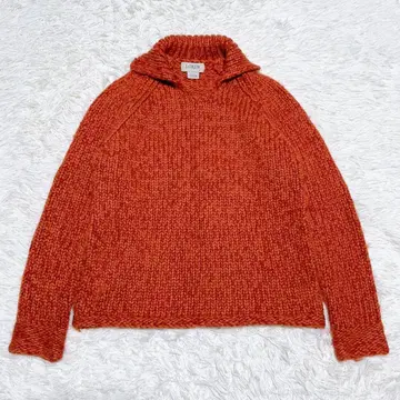 J.CREW 풀오버 울 니트 오렌지 니트 스웨터 S