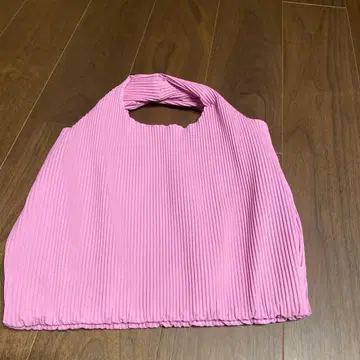 COS 플리츠 토트백 핑크