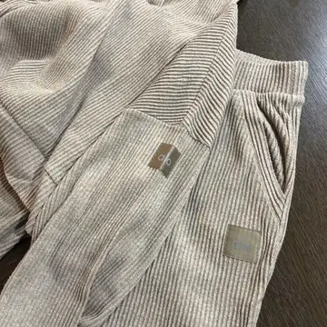 alo yoga 리브 조거 팬츠 XS 베이지 세트 판매