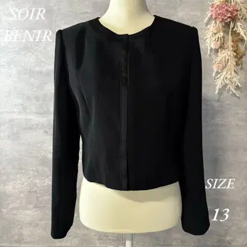 SOIR BENIR 블랙 포멀 노카라 자켓 빅 사이즈 13