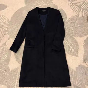 LAVEER 블랙 롱 코트 사이즈 2