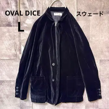 오벌 다이스 자켓 스웨이드 L 블랙 아우터