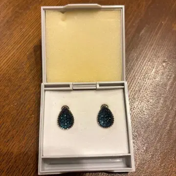 청수판 유리관 청록색 눈물형 귀찌 삐아리 L 사이즈