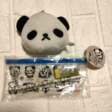 오지빵 릴 달린 페이스 파우치와 문구 세트