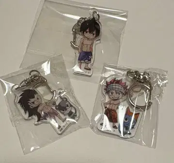 월간 FAIRY TAIL 아크릴 키링 3개