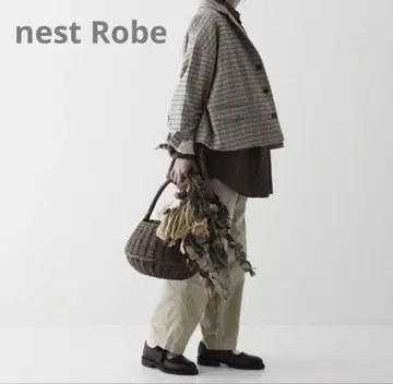 nest Robe 네스트로브 연모 체크 자켓