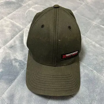 90s~00s INDEPENDENT 페이드 블랙 투톤 캡