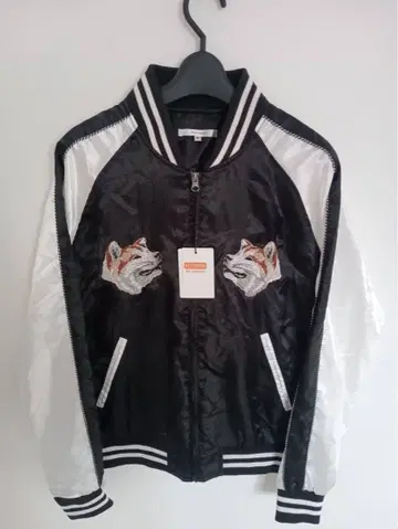 자수 여우 패턴 스카잔 TOKYO