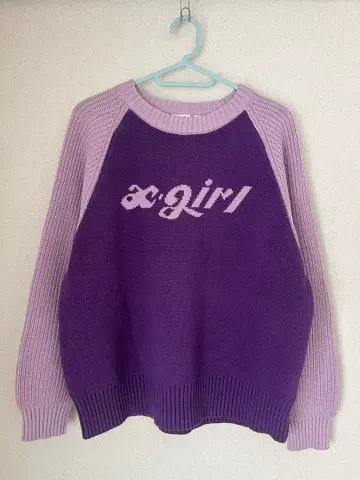 x-girl 래글런 니트