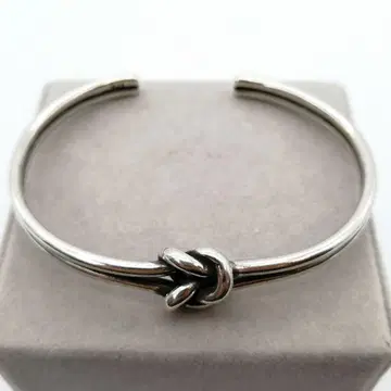 새상품 뜨개질 매듭 실버 925 꼬임 뱅글 심플 남성용