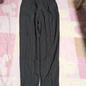 anyFAM 그레이 스트라이프 하이웨스트 팬츠 L 사이즈