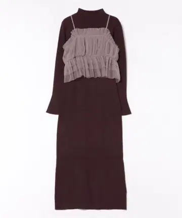 SNIDEL 버건디 원피스 원사이즈