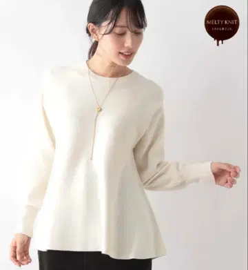 글로벌 워크 멜티 펄 페플럼 니트 M