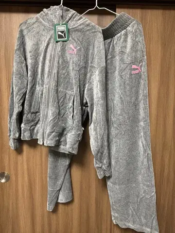 푸마 우먼 벨로아 풀 집업 후디 스트레이트 팬츠