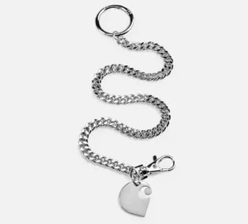 칼하트 Cuban Link 키체인 크롬