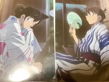 명탐정 코난 신이치 란 유카타 클리어 파일 2장 세트