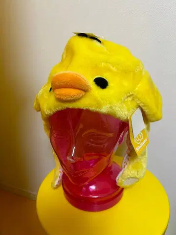 리락쿠마 키이로이토리 팬캡 산엑스 봉제 인형 모자