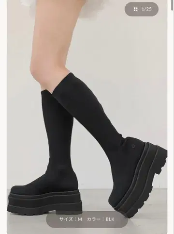 다리치 울트라 스트레치 플랫 부츠 M 사이즈