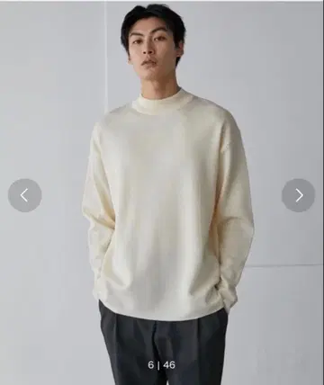 UNITED TOKYO 모크넥 남성용 2(M 사이즈) 화이트