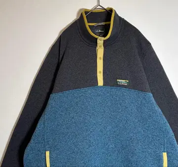 L.L.Bean 엘엘빈 자수 로고 스냅 버튼 플리스 자켓