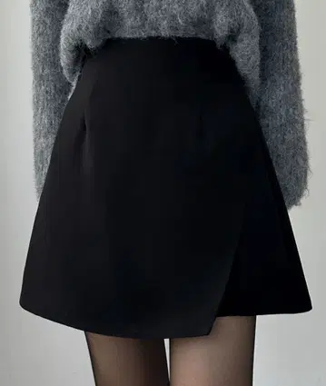 Louere 이너 팬츠 포함 랩 스타일 미니 스커트