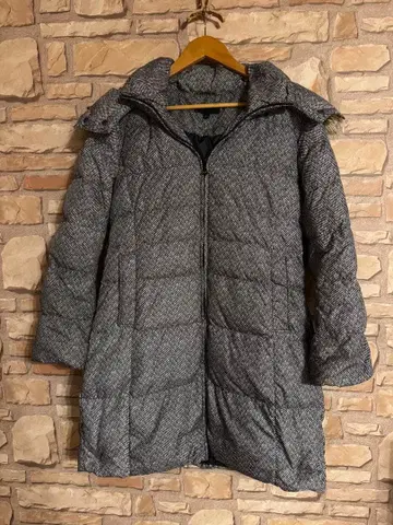 UNIQLO 유니클로 헤링본 무늬 다운 코트 L 사이즈