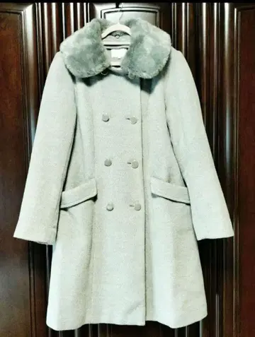 [ grove ] 새상품급 그레이 롱 피코트