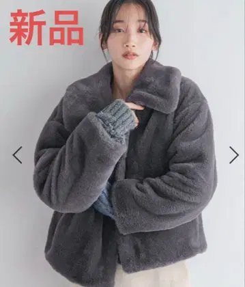 로리즈팜 숏 퍼 블루종 아우터 새상품 LOWRYSFARM