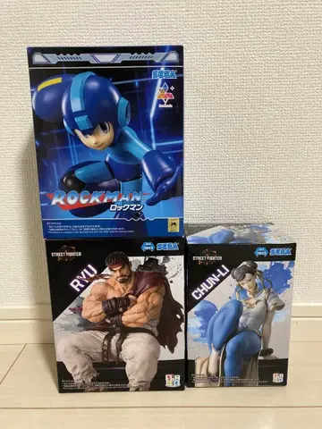 스트리트 파이터 6 류 춘리 록맨 캡콤 피규어 세트