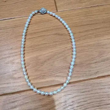 펄 목걸이 실버