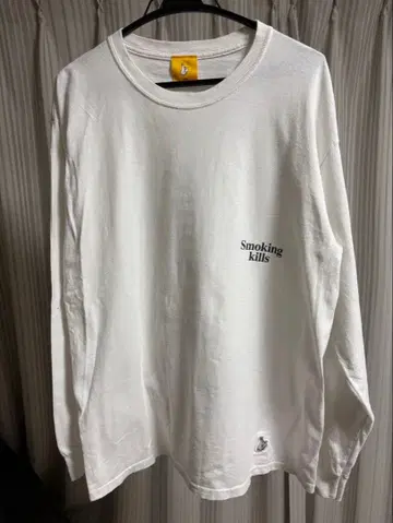 FR2 Smoking kills 긴팔 티셔츠 화이트