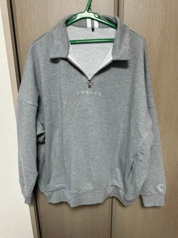 CRONOS 그레이 집업 맨투맨 L