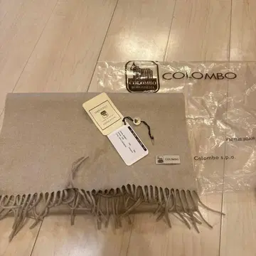 콜롬보 캐시미어 100% 새상품급 베이지 크림