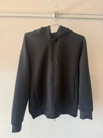 PLST 라이트 벌룬 풀 집업 후드티 블랙 M