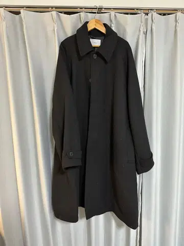 블랙 스텐카라 코트 사이즈 S remer