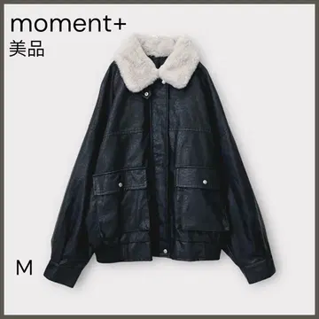 [모먼트플러스] 티펫인조 가죽 블루종 / 새상품급 / 인기 아이템