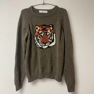 I AM I BOYGAL 호랑이 패턴 니트 사이즈 3