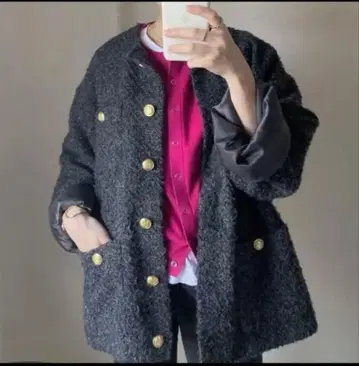 Lounge dress 트위드 자켓