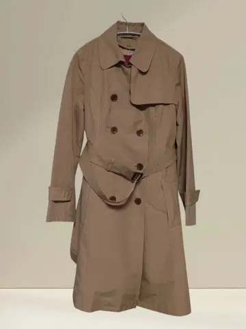 AMACA 베이지 더블 브레스트 라이너 포함 트렌치코트 고어텍스