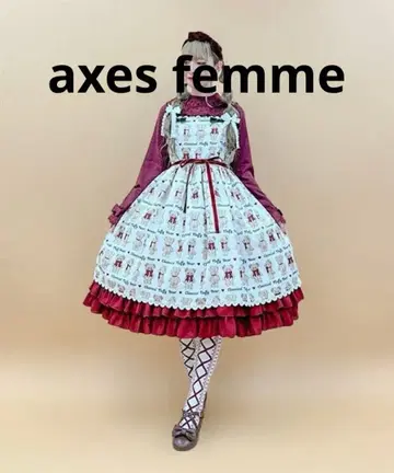 엑시즈팜 플러피 베어 점퍼 스커트