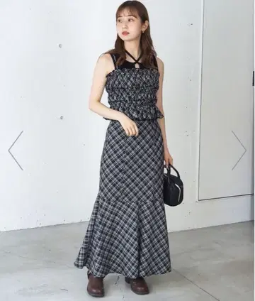 tiptop 뷔스티에 머메이드 스커트 셋업