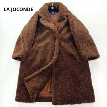 완판템 라조콘다 테디베어 코트 인조 모피 롱 체스터 보아