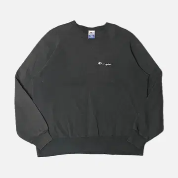 Champion 블랙 자수 90s 00s 맨투맨 페이드