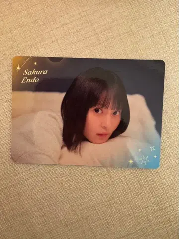 노기자카46 모바일 회장 한정판 엔도 사쿠라 B상 양면 포토 카드 레어