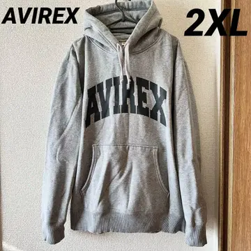 [ 무료배송 ] AVIREX 후드티 그레이 2XL 사이즈