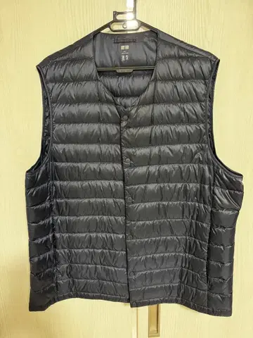UNIQLO 네이비 퀼팅 다운 베스트 XXL