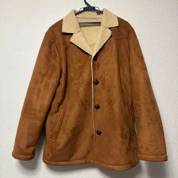 어반 리서치 무스탕 코트 보아 옷깃